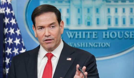 Secretary of State Marco Rubio speaks during a news conference in the Brady Press Briefing Room at the White House on May 5, 2026, in Washington, D.C.