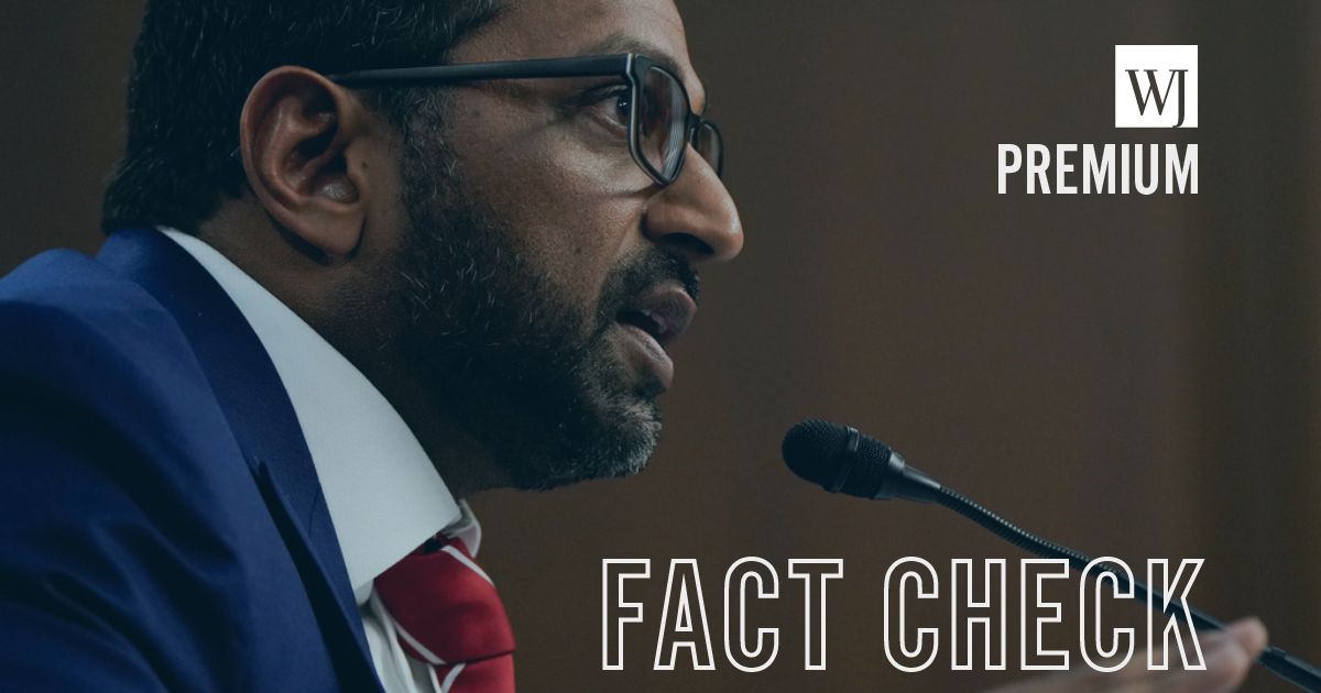 FBI Director Kash Patel speaks in front of the Senate Judiciary Committee as part of an oversight hearing in Washington on Sept. 16, 2025.