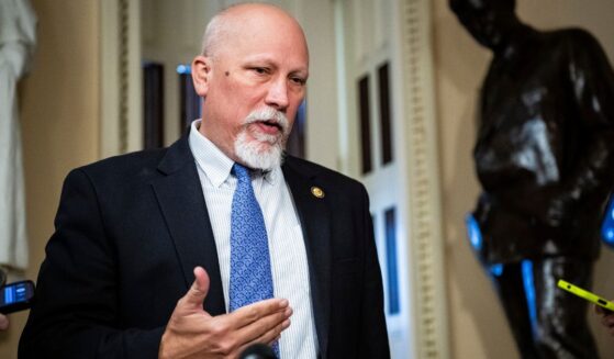 GOP Rep. Chip Roy of Texas speaks to reporters at the U.S. Capitol on April 30.