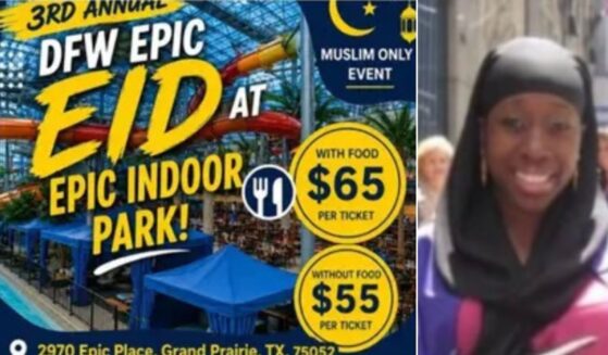 The organizer of a now-cancelled "Muslims-only" event in Dallas also reportedly runs a child care center with some unfortunate typos on its website.