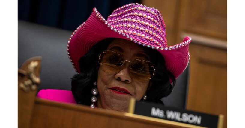 U.S. Rep. Frederica Wilson, a Florida Democrat, seen in a 2024 photo, suddenly changed her mind about running for reelection.