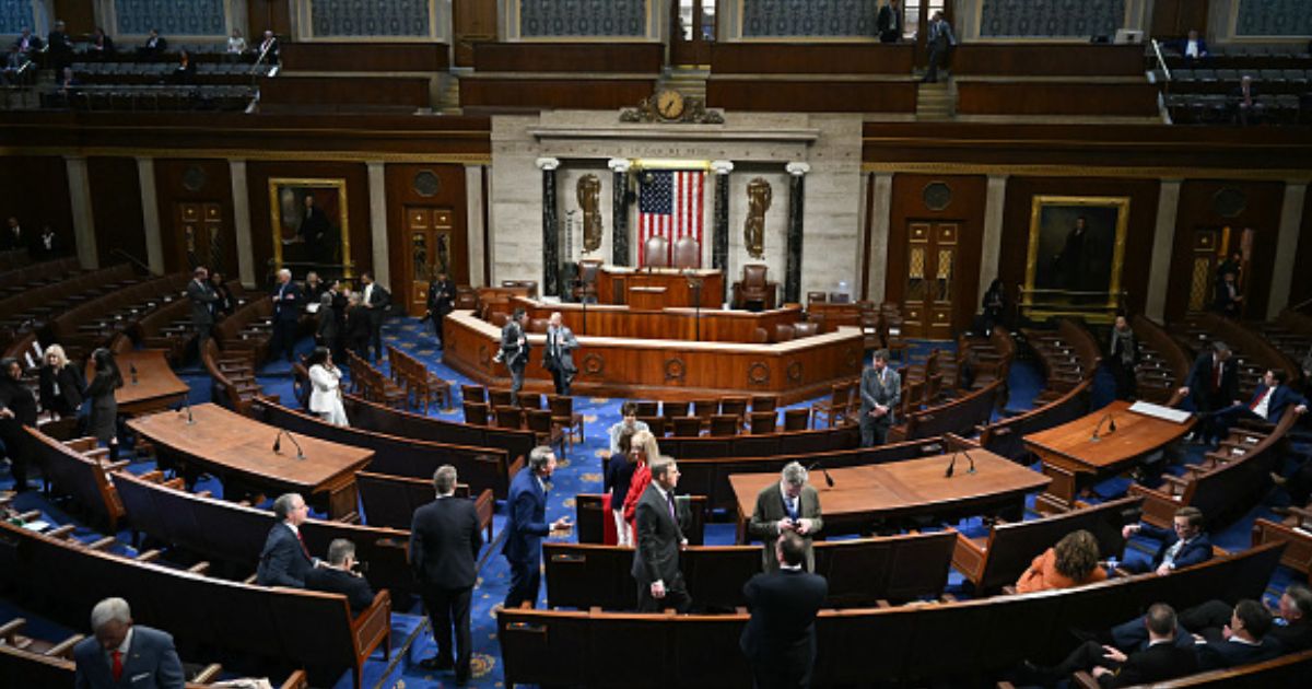 House members begin arriving in the House chamber for President Trump’s first State of the Union speech.