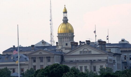 The New Jersey State Capitol can be seen from afar on June 24, 2013 in Trenton.