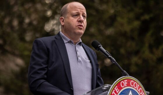 Colorado Governor Jared Polis speaks at a community gathering held for kidnapped Israeli citizens in Gaza on June 4, 2025 in Boulder, CO.