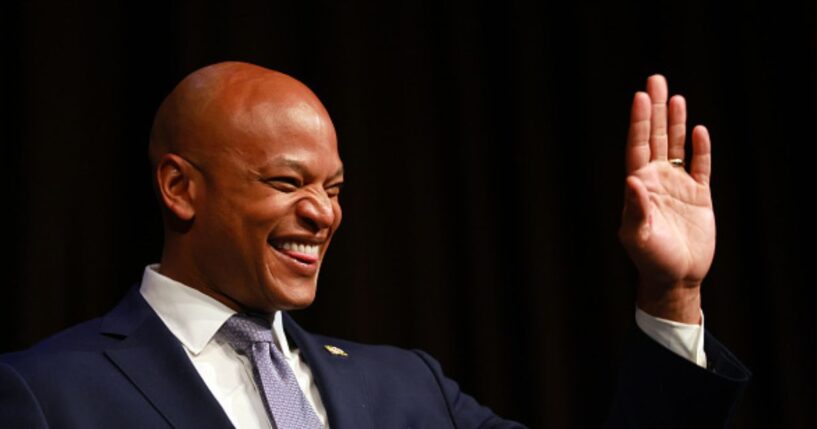 Governor Wes Moore arrives at the NAN convention on April 9, 2026.