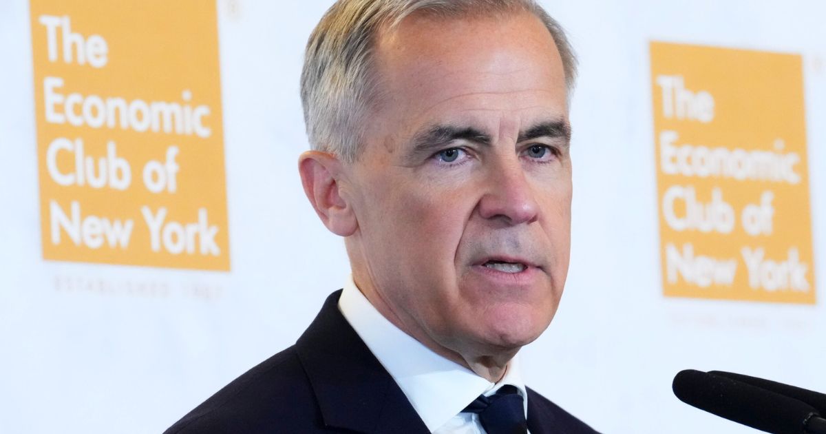 Canadian Prime Minister Mark Carney speaks at a conference held by The Economic Club of New York on May 28, 2026.