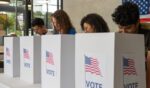 Citizens vote at the polls on Election Day.