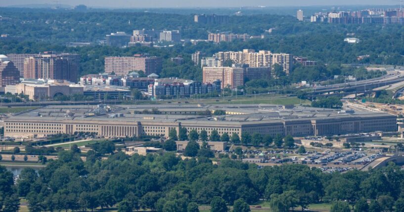The Pentagon can be seen in the daylight on May 19, 2026.