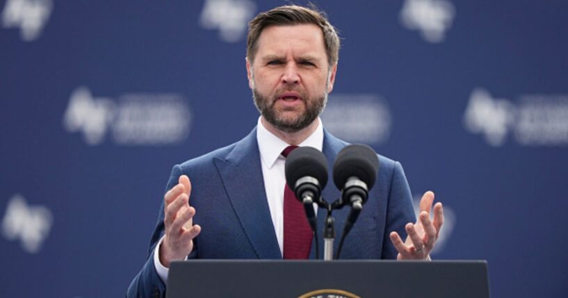Vice President J.D. Vance speaks at an Air Force Academy graduation ceremony on May 28, 2026.