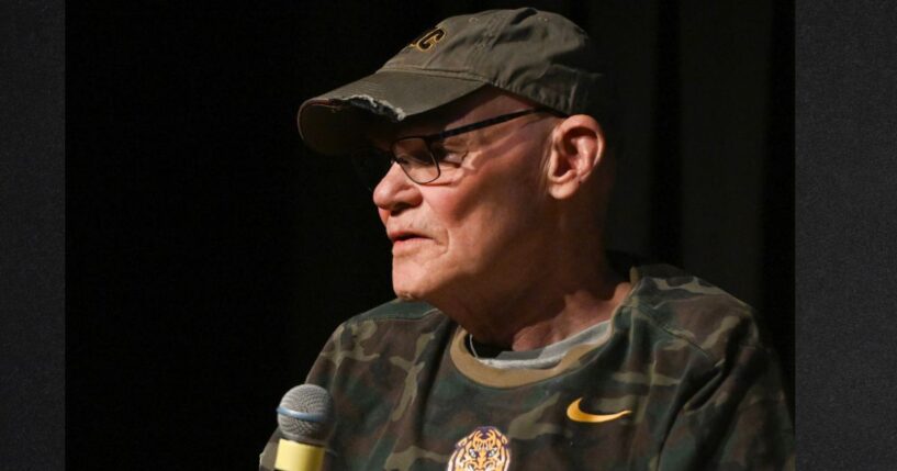 James Carville , seen in a 2024 photo, is known for having a wild-eyed persona, which can be alternately entertaining and grating for his political friends and adversaries alike .