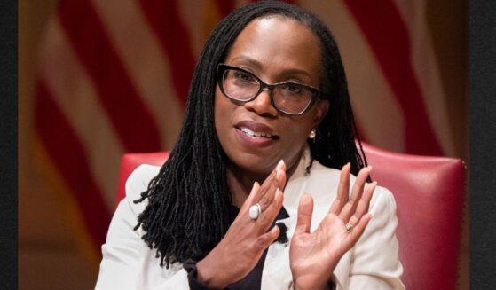 Supreme Court Justice Ketanji Brown Jackson, seen in a 2025 file photo, implied that her colleagues were playing politics with the decision.