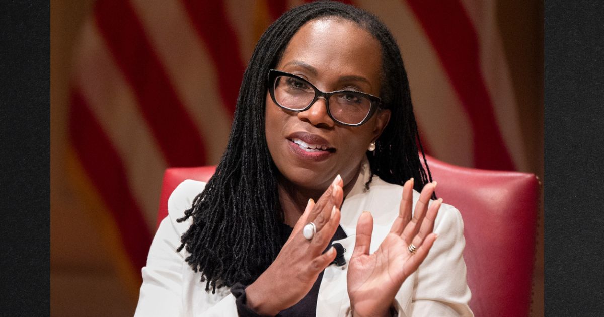 Supreme Court Justice Ketanji Brown Jackson, seen in a 2025 file photo, implied that her colleagues were playing politics with the decision.