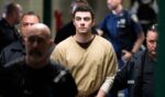 Luigi Mangione is escorted into the Manhattan state courthouse in New York on Sept. 16, 2025.
