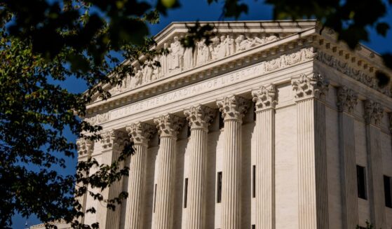 The U.S. Supreme Court building sits in the sun on May 4, 2026 in Washington, DC.