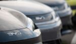 Chinese BYD cars sit at a dealership in Bristol, England on May 4, 2026.