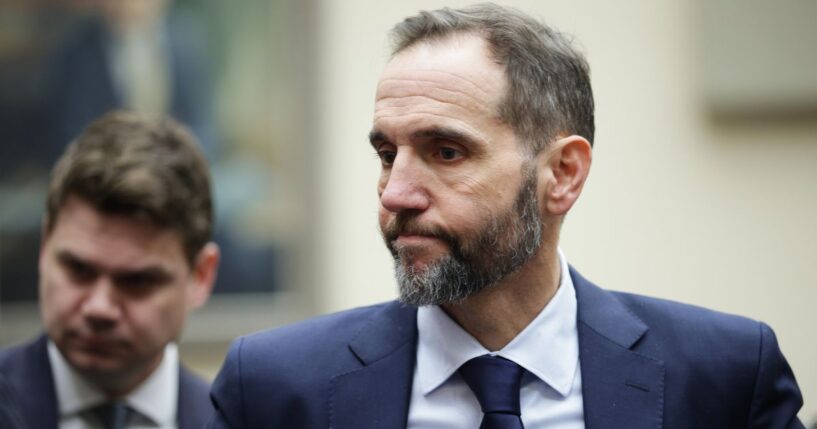 Former Special Counsel Jack Smith arrives to a House Judiciary Committee hearing the Rayburn House Office Building on Capitol Hill in Washington on Jan. 22, 2026.
