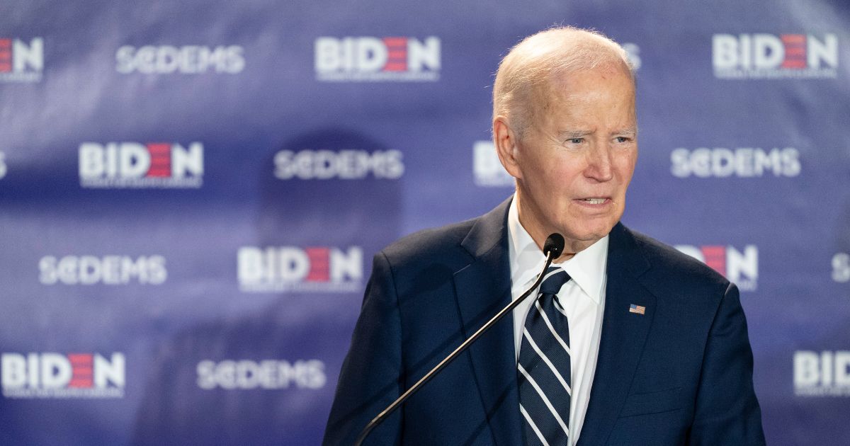 Former President Joe Biden speaks to a crowd at an event with the South Carolina Democratic Party in Columbia, South Carolina, on Feb. 27, 2026.