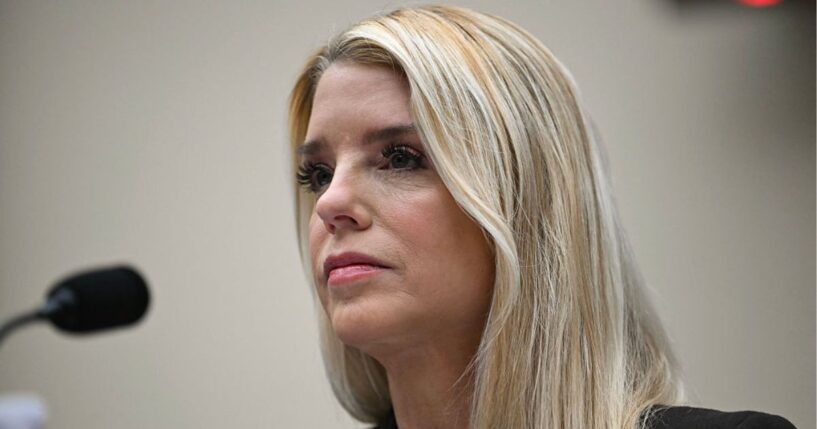 Then-Attorney General Pam Bondi, is seen testifying before a Feb. 11 House Judiciary Committee hearing.