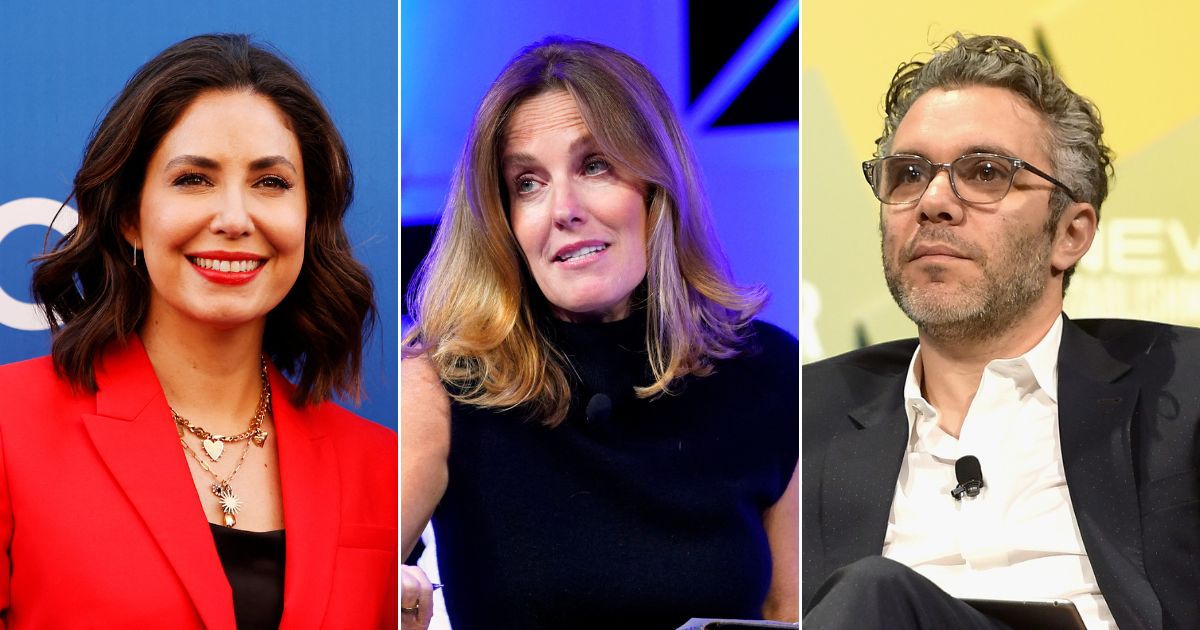 Cecilia Vega, left, and Sharyn Alfonsi, center, are reportedly out at "60 Minutes," and filmmaker and former New York Times columnist Nick Bilton has been tapped to helm the show.