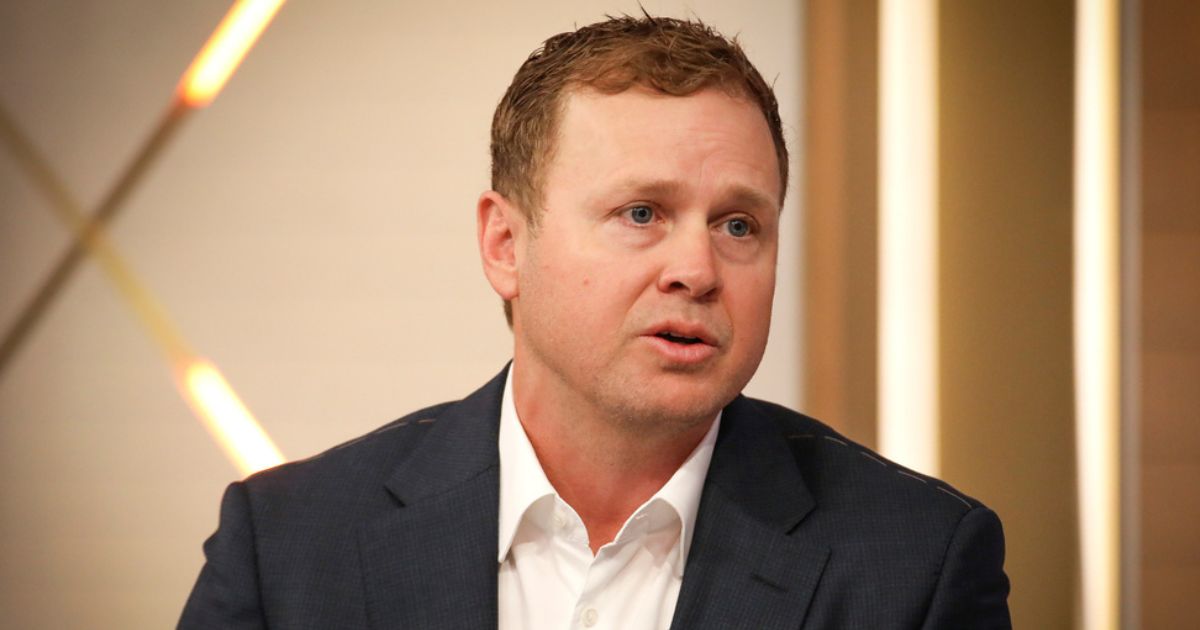 Spencer Pratt is pictured in a Jan. 28 file photo during an appearance on "Fox & Friends" at Fox News headquarters in New York.