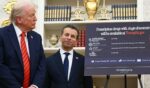 President Donald Trump is pictured with Food and Drugs Commissioner Marty Makary in a file photo dated Oct. 10.