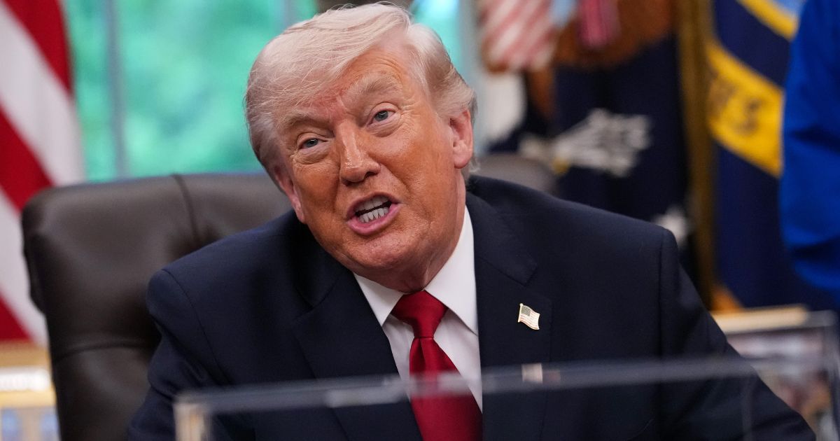 President Donald Trump told reporters he believes the Iranian people would fight to overthrow their Islamist overlords if they were armed.