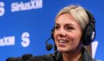 Annie Agar visits SiriusXM on Radio Row at Super Bowl LX on Feb. 4, 2026, in San Francisco, California.