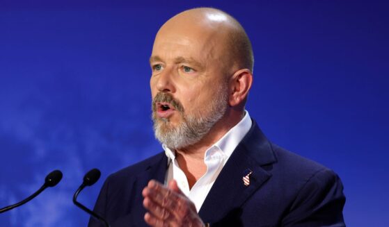 California gubernatorial candidate Steve Hilton speaks during the CBS California Gubernatorial Debate at Pomona College on April 28, 2026, in Claremont, California.