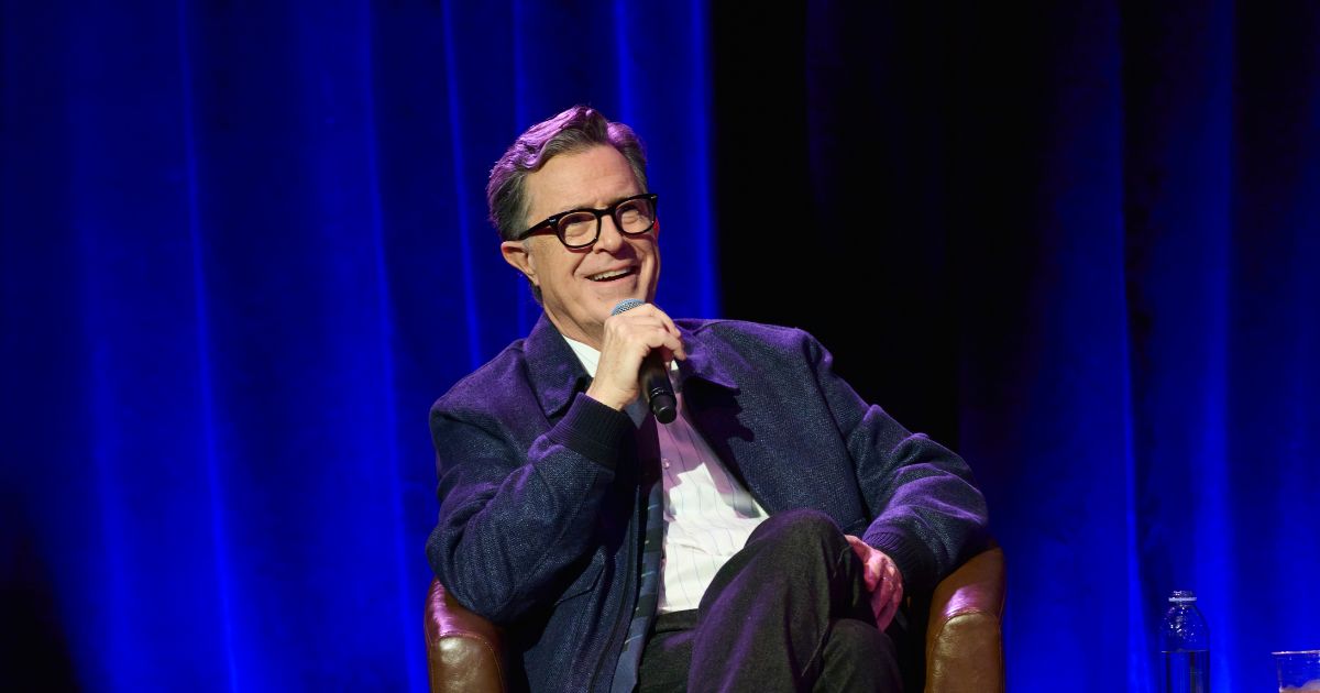 Stephen Colbert speaks onstage as part of the 2025 New York Comedy Festival at Town Hall on Nov. 8, 2025, in New York City.