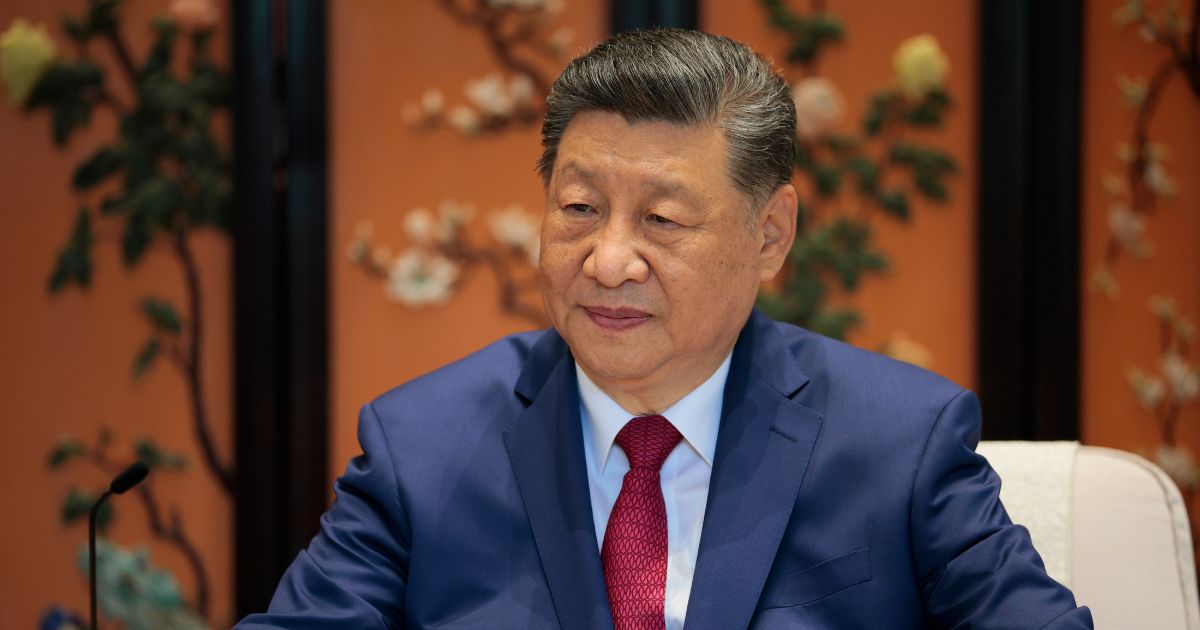 Chinese President Xi Jinping looks on during a meeting on the sidelines of a visit to Zhongnanhai Garden with President Donald Trump on May 15, 2026, in Beijing, China.