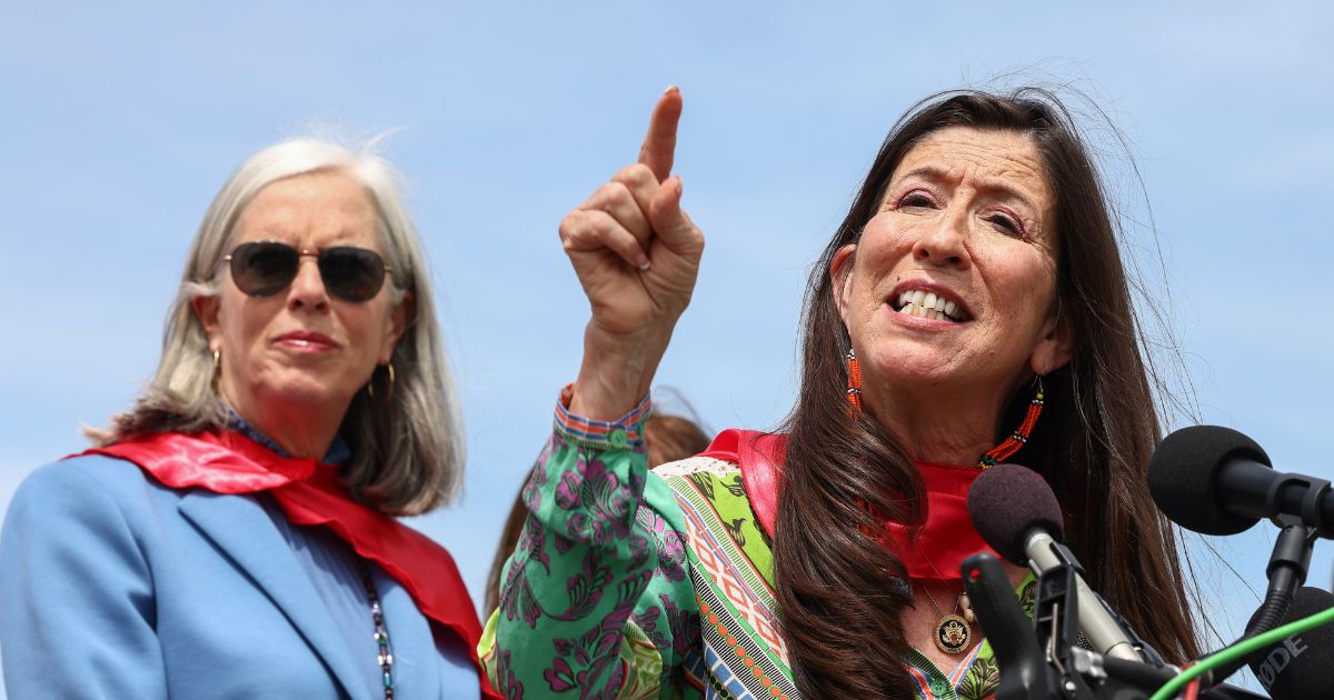 Rep. Teresa Leger Fernandez speaks during the Mother's Day Press Conference on May 8, 2024, in Washington, D.C.