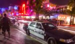 A police car parks at Ocean Drive along South Beach Miami in the historic Art Deco District on Aug. 30, 2014, in Miami, Florida.