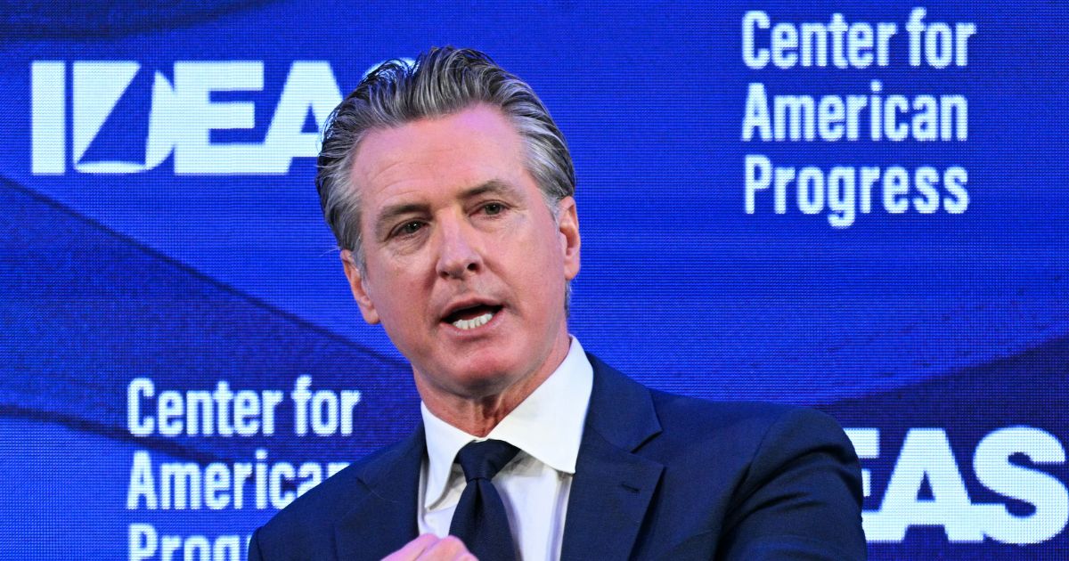 California Gov. Gavin Newsom speaks during the Center for American Progress IDEAS Conference in Washington, D.C., on May 19, 2026.
