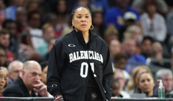 South Carolina Gamecocks head coach Dawn Staley looks on during the second quarter against the UCLA Bruins in the National Championship of the NCAA Women's Basketball Tournament at Mortgage Matchup Center on April 5, 2026, in Phoenix, Arizona.