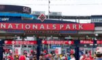 The fans walking into an early morning baseball game between the Nationals and the Mets on July 4, 2017, in Washington, D.C.