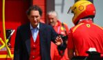 John Elkann, chairman of Stellantis and Ferrari and CEO of Exor, looks on in the pit lane during the World Endurance Championship 6 Hours of Imola at Autodromo Enzo e Dino Ferrari on April 16, 2026, in Imola, Italy.