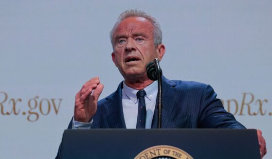 Health and Human Services Secretary Robert F. Kennedy Jr. speaks during a news conference about the government prescription drug program TrumpRx.gov in the Eisenhower Executive Office Building on May 18, 2026, in Washington, D.C.
