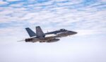 A McDonnell Douglas FA-18 Hornet of the Marine Fighter Attack Training Squadron 101 at an air demonstration on Sept. 24, 2022, in San Diego, California.