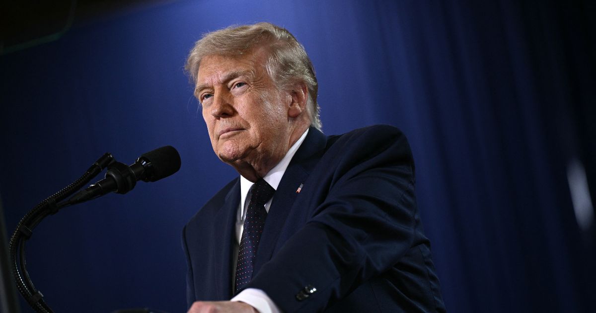 President Donald Trump delivers a speech about the economy at Rockland Community College Fieldhouse in Suffern, New York, on May 22, 2026.