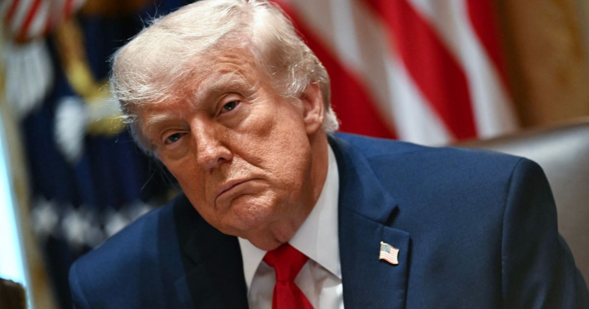 President Donald Trump looks on during a Cabinet meeting in the Cabinet Room of the White House in Washington, D.C., on May 27, 2026.