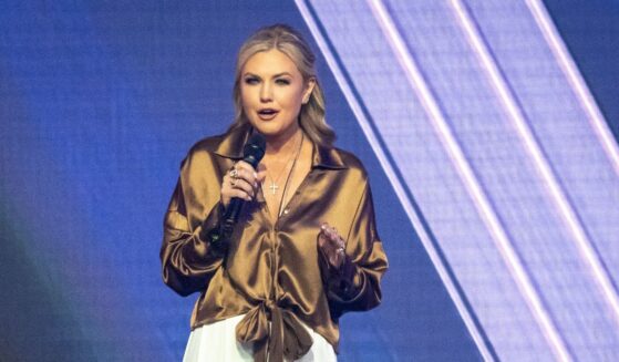 Turning Point USA CEO Erika Kirk speaks at the annual AmericaFest conference, in remembrance of late right-wing political activist Charlie Kirk, in Phoenix, Arizona, on Dec. 21, 2025.
