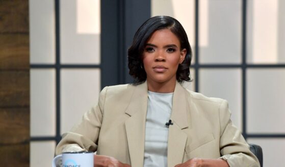 Candace Owens is seen on set of "Candace" on April 19, 2022, in Nashville, Tennessee.