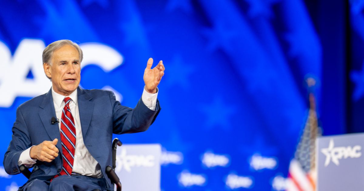 Texas Gov. Greg Abbott speaks during a discussion at the Gaylord Texan Resort and Conference Center on March 27, 2026, in Grapevine, Texas.