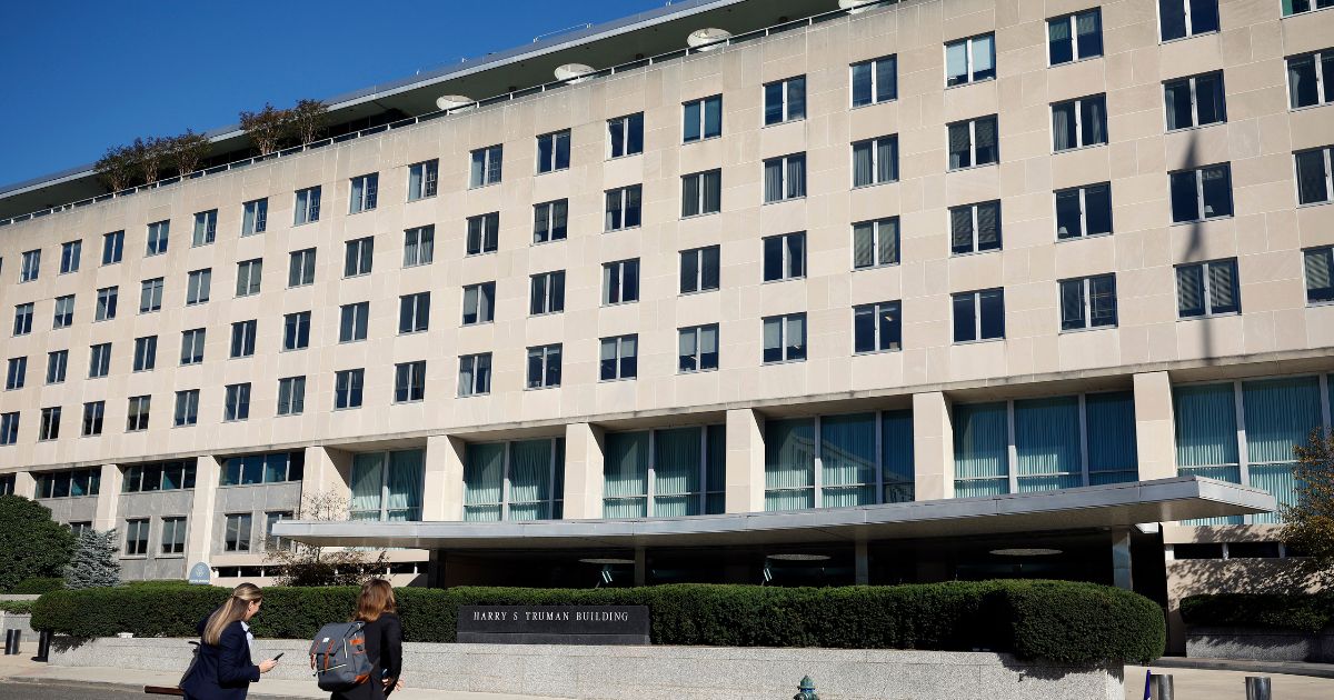 The Harry S. Truman Federal Building, headquarters of the U.S. Department of State, is pictured on Oct. 8, 2024, in Washington, D.C.