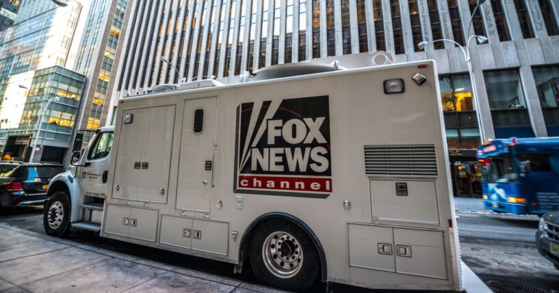 A Fox News Channel truck parked in New York City on Jan. 24, 2014.