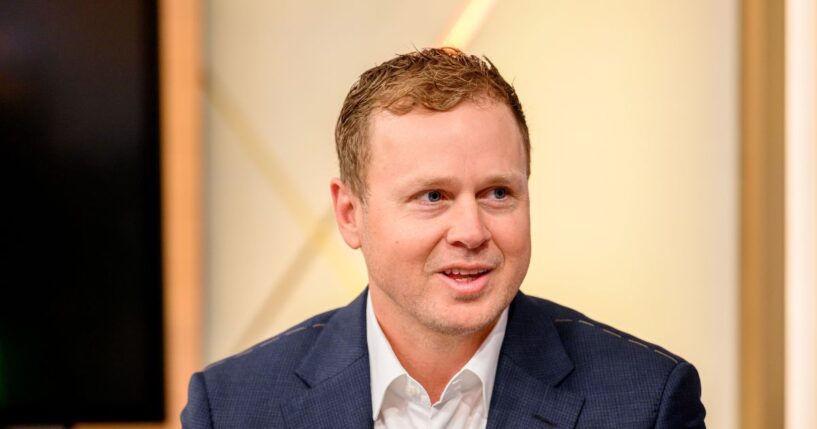 TV personality and Los Angeles mayoral candidate Spencer Pratt visits "Fox & Friends" at Fox News Channel Studios on Jan. 28, 2026, in New York City.