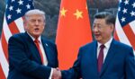 President Donald Trump shakes hands with China's President Xi Jinping at the Great Hall of the People in Beijing on May 14, 2026.