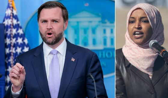 Vice President J.D. Vance confirmed that Rep. Ilhan Omar, right, a Minnesota Democrat, is under investigation by the Department of Justice.
