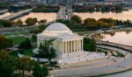 President Donald Trump announced the National Garden of American Heroes will be located in the West Potomac Park between the Jefferson memorial, pictured, and the Lincoln memorial.