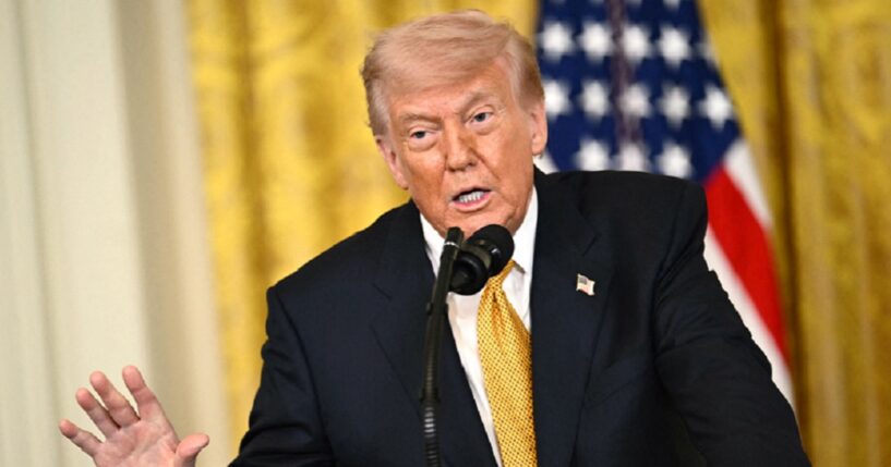 President Donald Trump, pictured in a May 6 gathering at the White House.